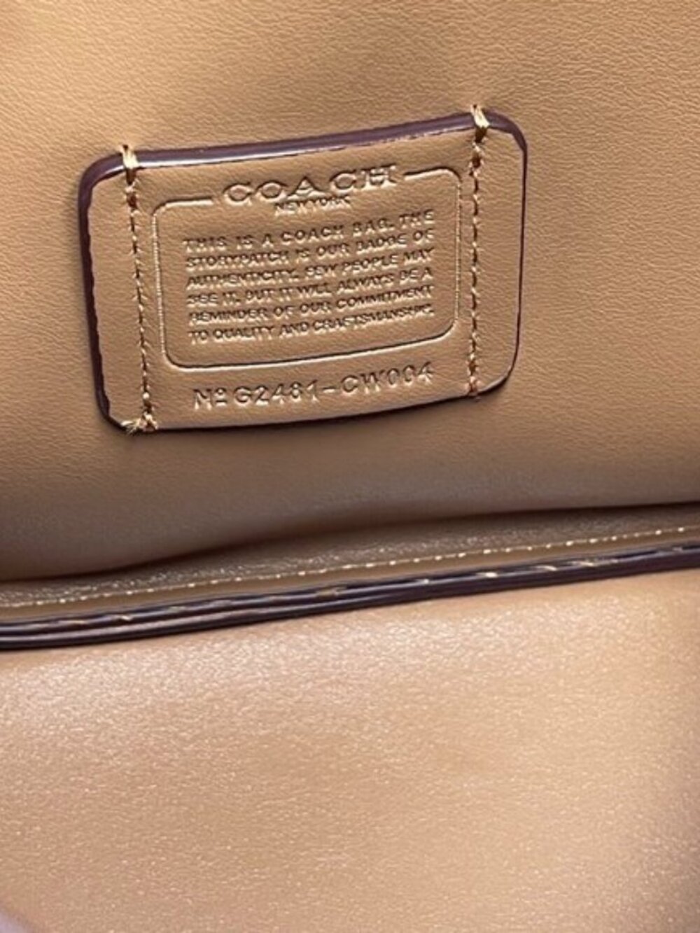 COACH Hadley Convertible Crossbody Bag Suede CW004 Brown Outlet New - Picture 8 of 10